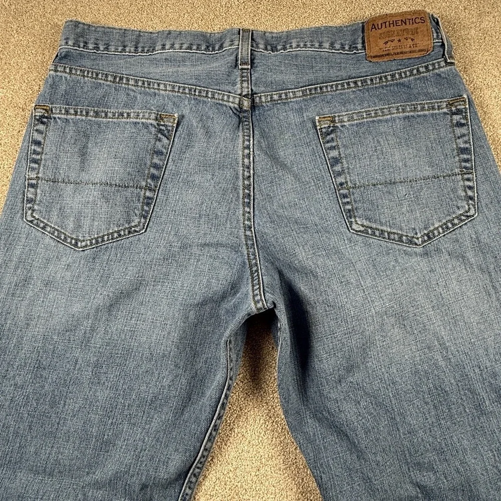 Authentics Levi Strauss Straight Leg Mens Jeans‎ 36x30 Blue Denim